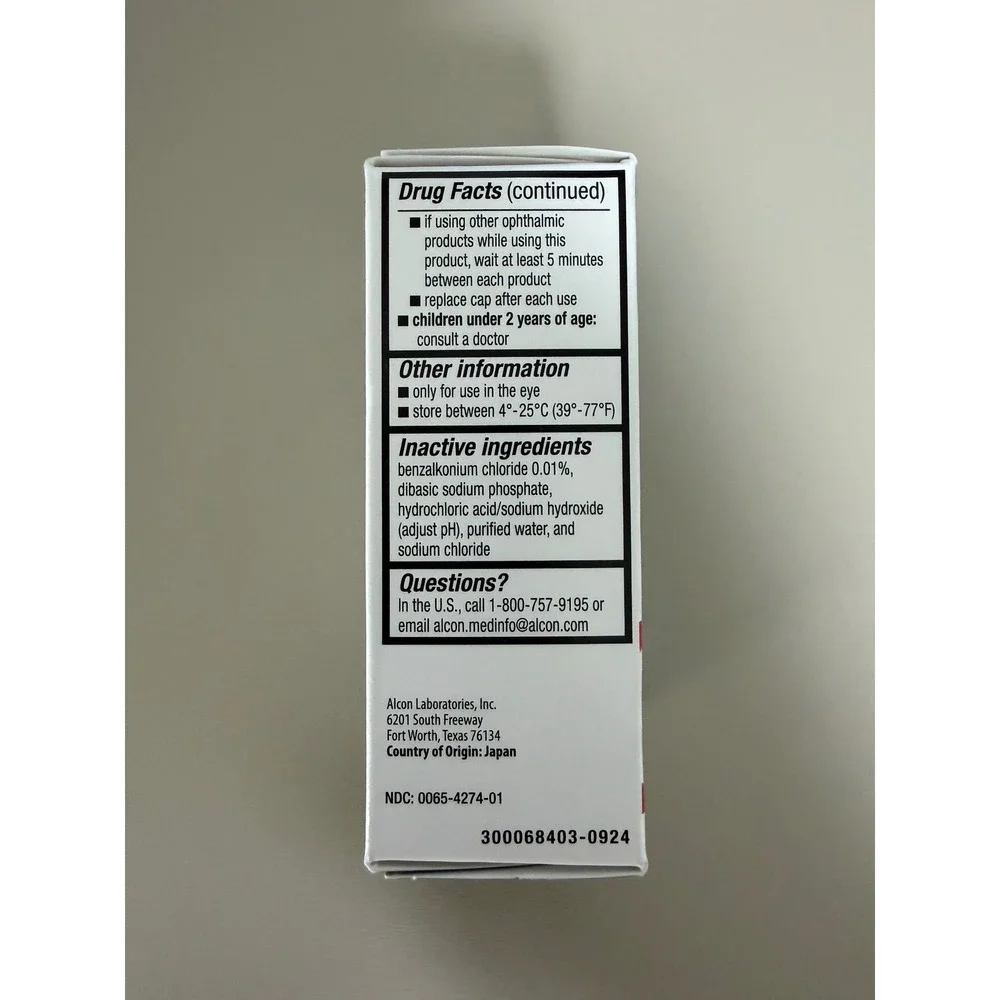 Pataday Twice Daily Relief Eye Allergy Itch & Redness Relief 5ml Exp 01/2027